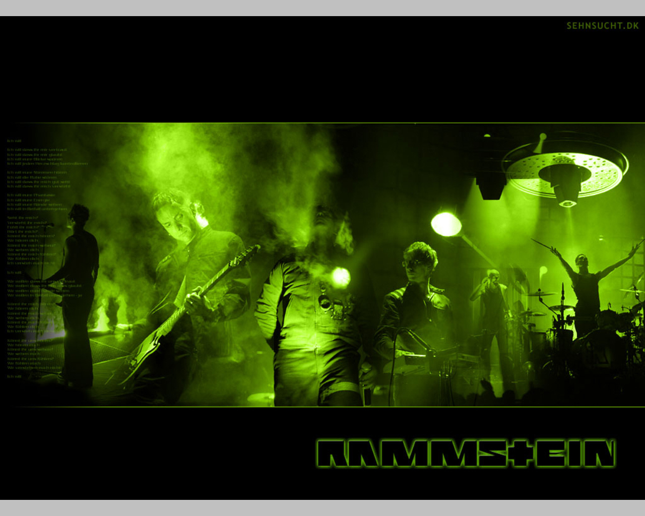 Rammstein Group Green Wallpaper